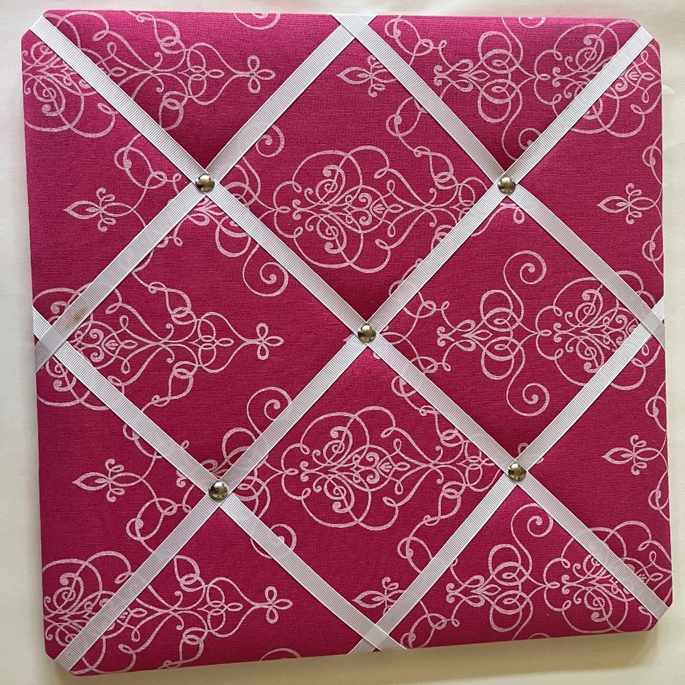 Pink PinBoard with White